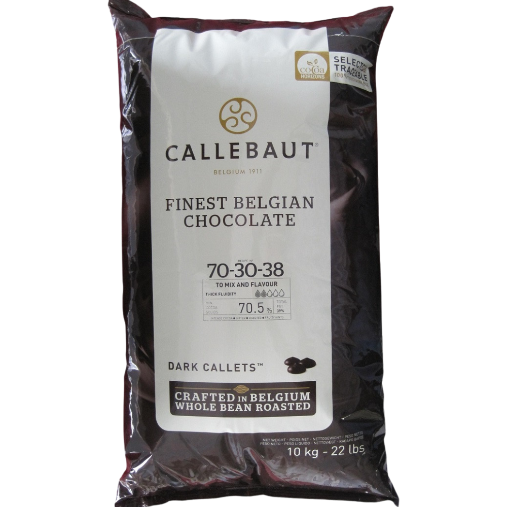 Wholesale Callebaut Each Dark Chocolate Callet 70.4%- Bulk