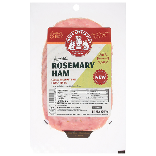 Wholesale Les Trois Sliced Rosemary Ham- Bulk