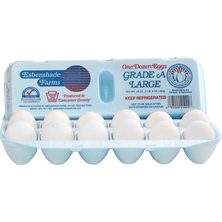 Wholesale Kreider Farms Each Grade A Large White Eggs Carton 1Dz- Bulk