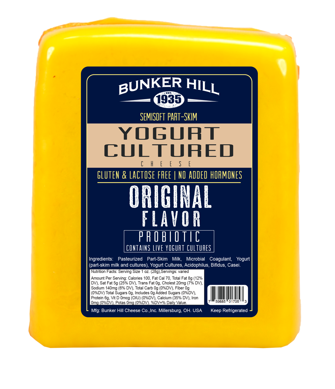 Wholesale Bunker Hill Yogurt Cheese Original- Bulk