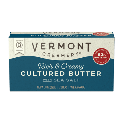 Wholesale Vermont Cultured Butter Sea Salt- Bulk