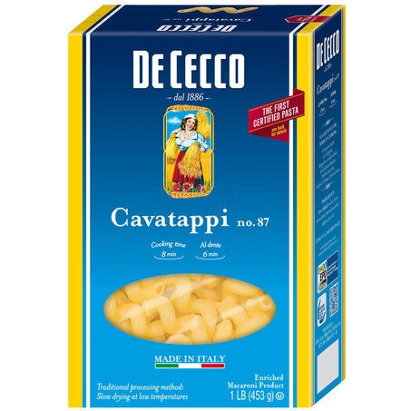 Wholesale De Cecco Case Cavatappi Pasta #87- Bulk