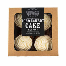 Wholesale Schwartz Brothers Bakery Iced Carrot Cake Muffins 18 Oz- Bulk
