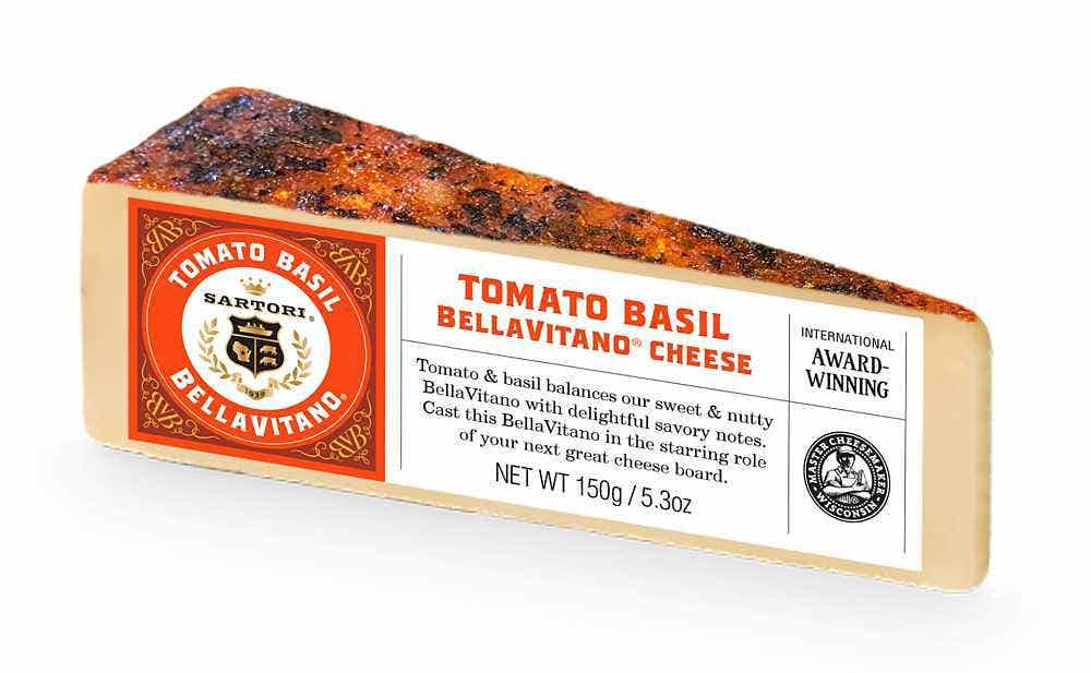 Wholesale Sartori Tomato Basil Bellavitano 5.3 Oz- Bulk