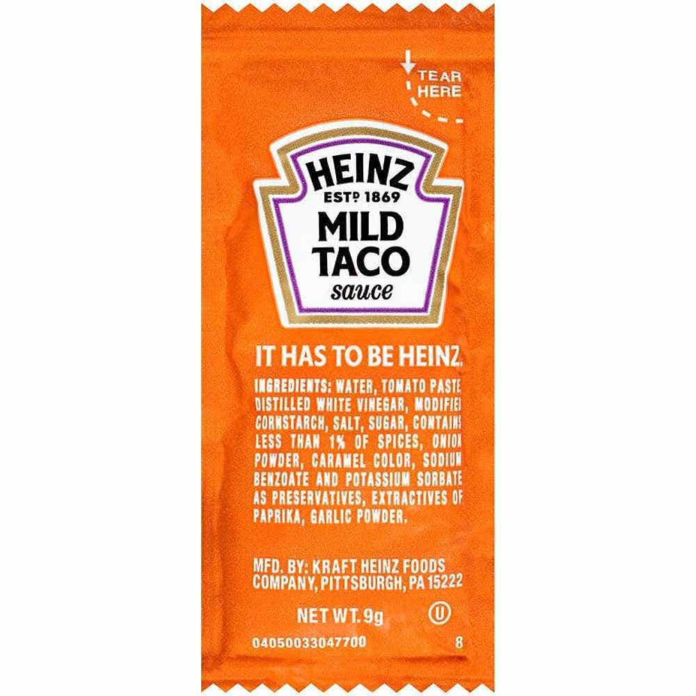Wholesale Heinz Mild Taco Sauce Single Serve 9 g- Bulk