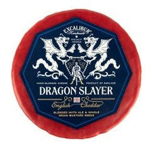 Wholesale Excalibur Dragon Slayer Ale & Mustard Seed Cheddar Wheel 4.96 Lb- Bulk