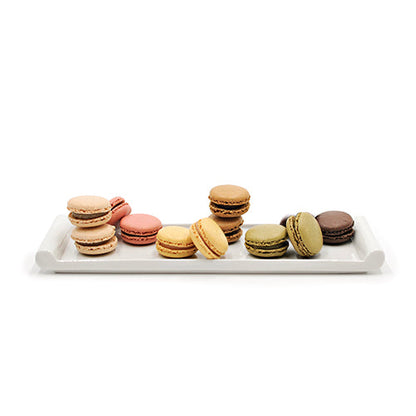 Wholesale White Toque Assorted Mini Macarons- Bulk