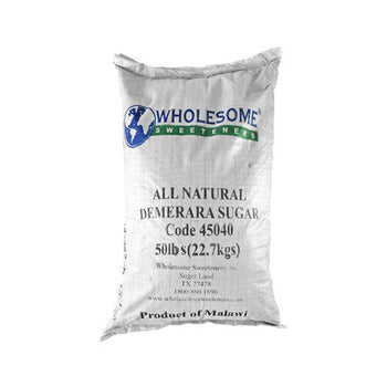 Wholesale Wholesome Sweeteners Demerara Sugar 50lb- Bulk