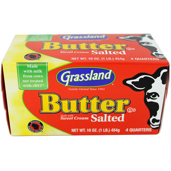 Wholesale Grassland Salted Butter Quarters 36lb- Bulk