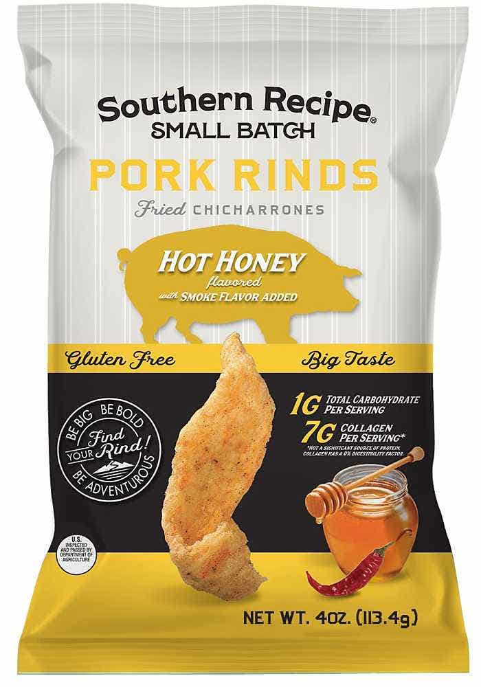 Wholesale Southern Recipe Small Batch Hot Honey Pork Rinds 4 Oz- Bulk