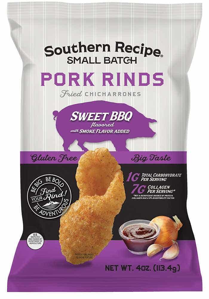 Wholesale Southern Recipe Small Batch Sweet BBQ Pork Rinds 4 Oz- Bulk