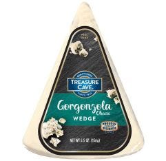 Wholesale Treasure Cave Gorgonzola Cheese Wedge 5.5 Oz- Bulk
