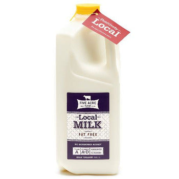Wholesale Five Acre Farms Skim Milk 64oz- Bulk