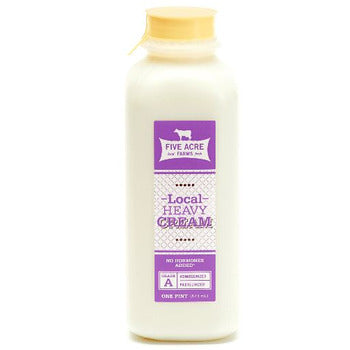 Wholesale Five Acre Farms Heavy Cream Pints 16oz- Bulk