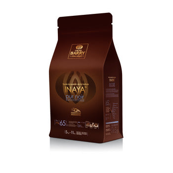 Wholesale Cacao Barry Inaya 65% Dark Chocolate Pistoles 5kg- Bulk
