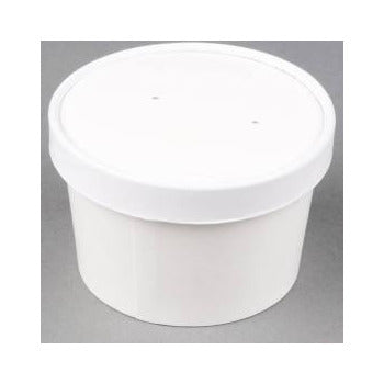 Wholesale Solo 8 Oz White Paper Soup Cup and Lid- Bulk