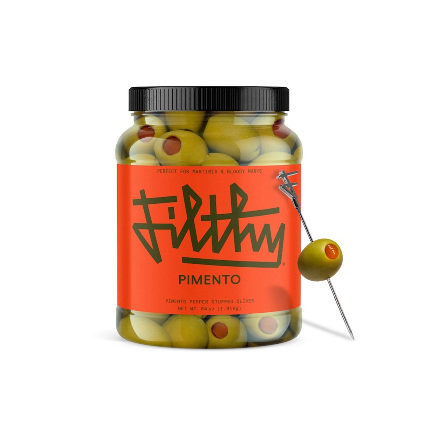 Wholesale Filthy Stuffed Olives with Pimentos 64oz- Bulk