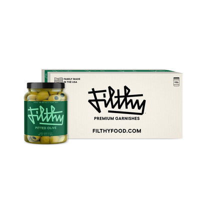 Wholesale Filthy Pitted Green Olives 64oz- Bulk