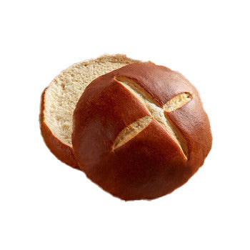 Wholesale Pretzel Baron Pretzel Bun Sliced- Bulk
