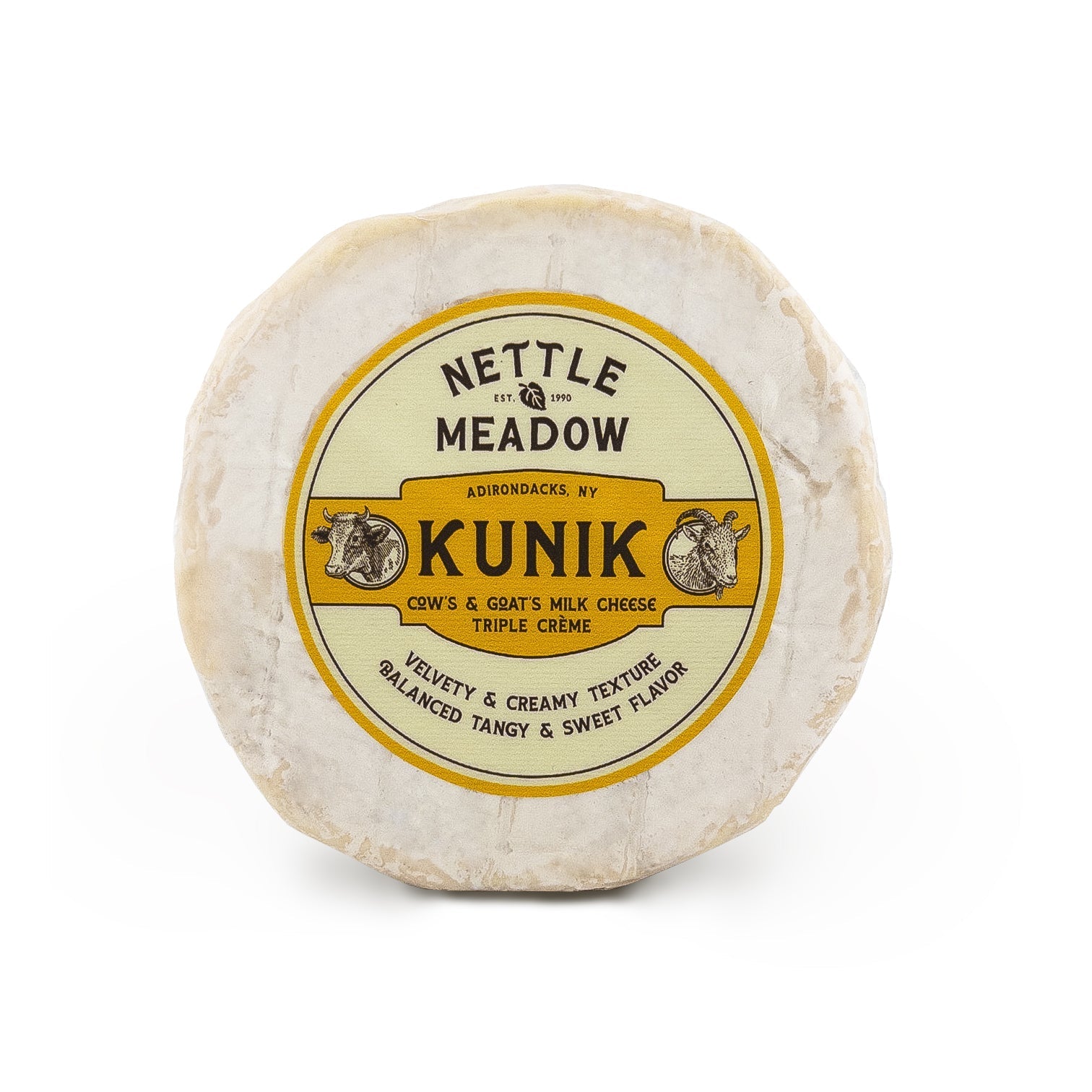 Wholesale Nettle Meadow Kunik Triple Creme Cheese 14oz- Bulk