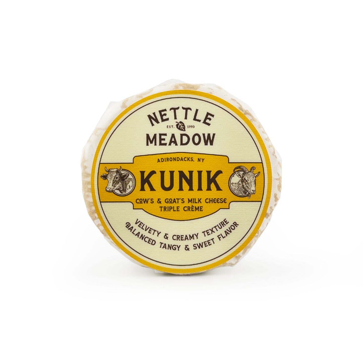 Wholesale Nettle Meadow Kunik Buttons Triple Creme Cheese 8oz- Bulk