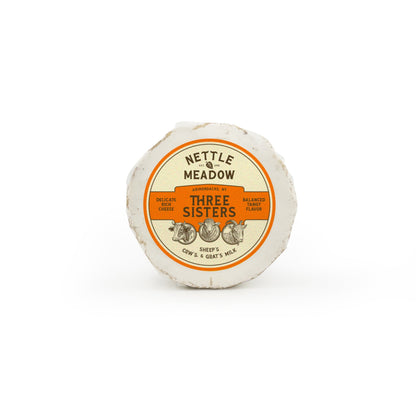 Wholesale Nettle Meadow Three Sisters Bloomy Rind Cheese 6oz- Bulk
