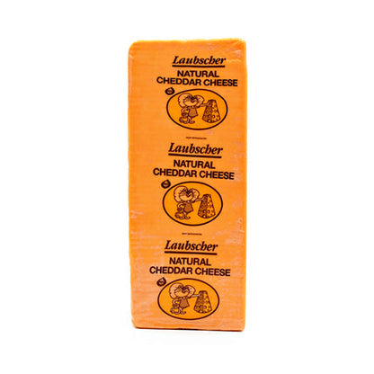 Wholesale Laubscher Colored Mild Cheddar Cheese 10lb- Bulk