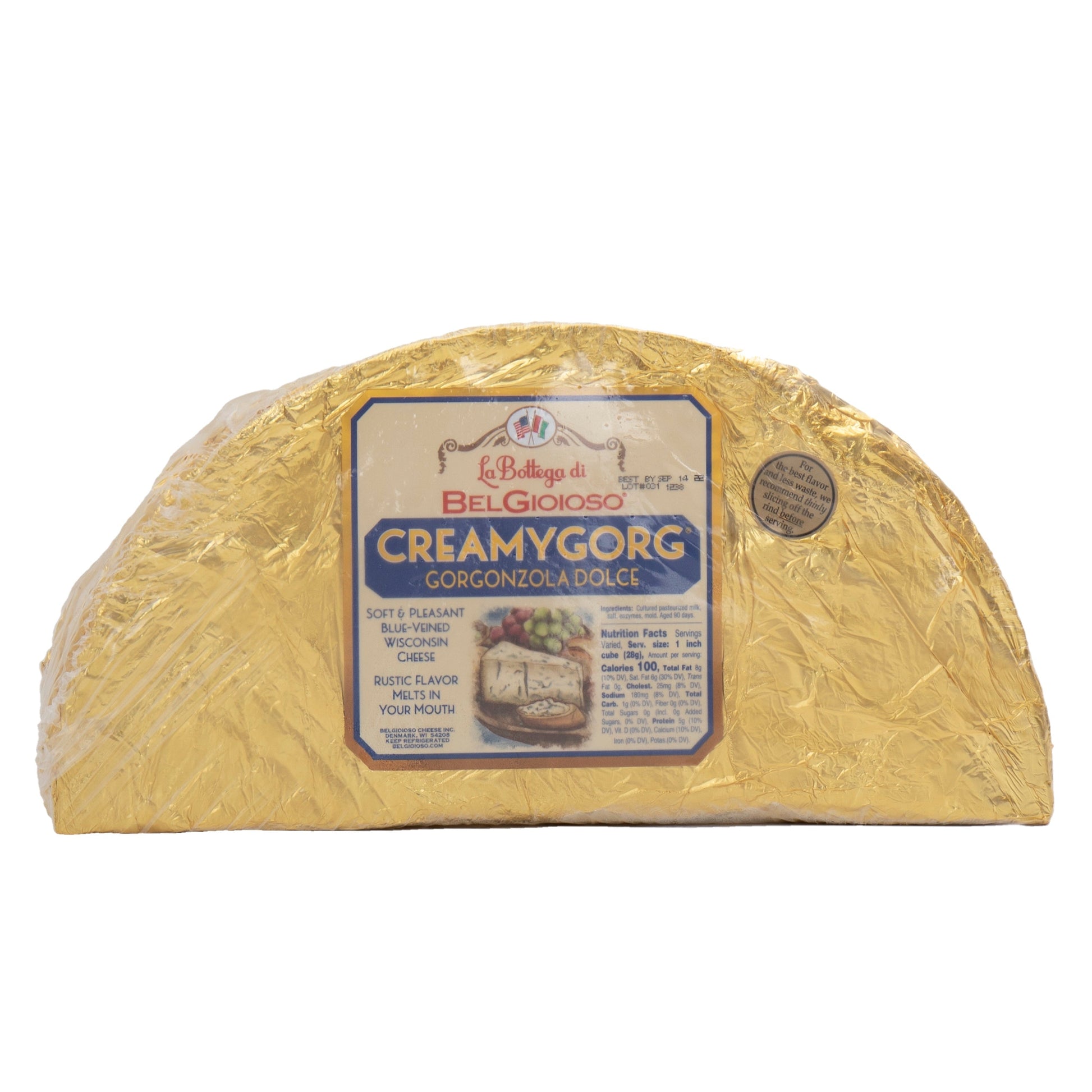 Wholesale Belgioioso Gorgonzola Creamy Cheese 5lb- Bulk
