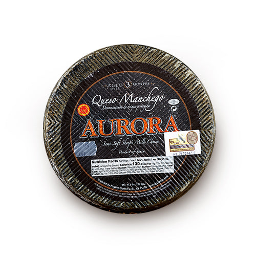 Wholesale Aurora 3-Month Manchego Cheese 6lb- Bulk