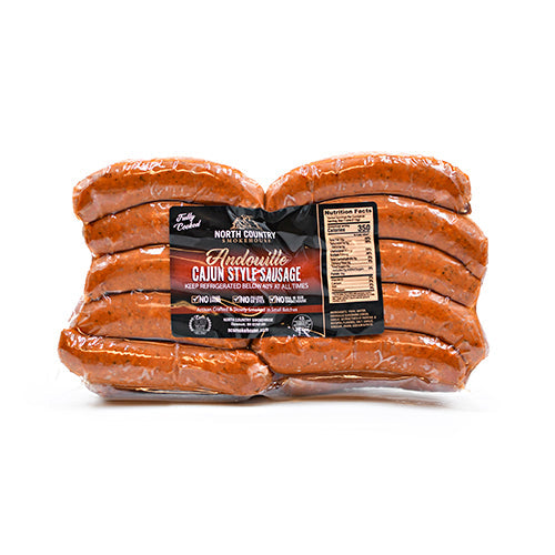 Wholesale North Country Smokehouse Cooked Andouille Sausage 5lb- Bulk