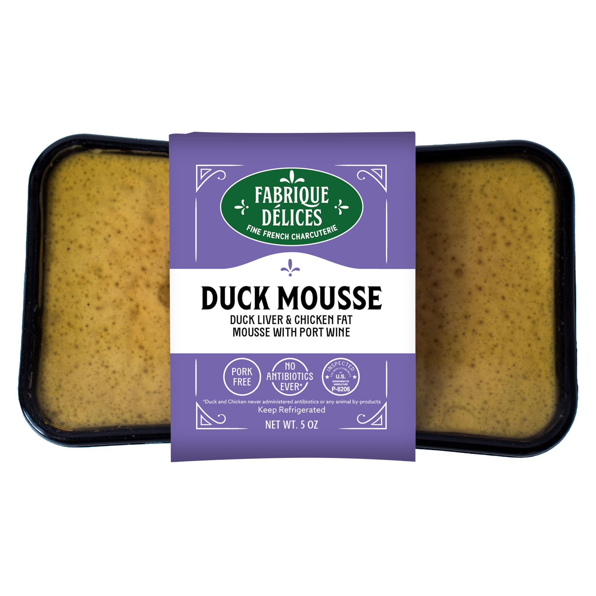 Wholesale Fabrique Delices Duck Mousse with Port Wine- Bulk