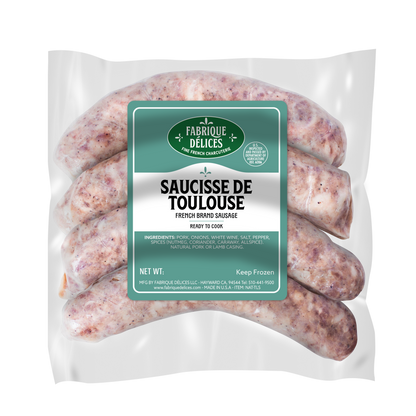 Wholesale Fabrique Delices All Natural Toulouse Pork Sausage Links 1lb- Bulk
