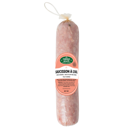 Wholesale Fabrique Delices Garlic Pork Sausage Large Links 1.5lb- Bulk