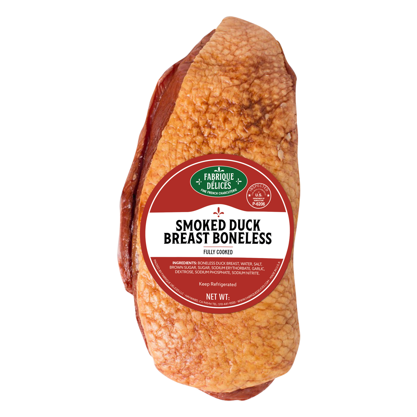 Wholesale Fabrique Delices Smoked Magret Duck Breast 1lb- Bulk