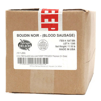Wholesale Fabrique Delices Boudin Noir (Blood Sausage) Cooked 1lb- Bulk
