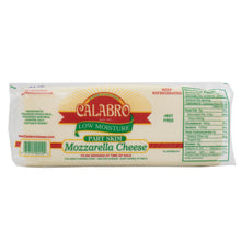Wholesale Calabro Mozzarella Part Skim Cheese Loaf 5lb- Bulk