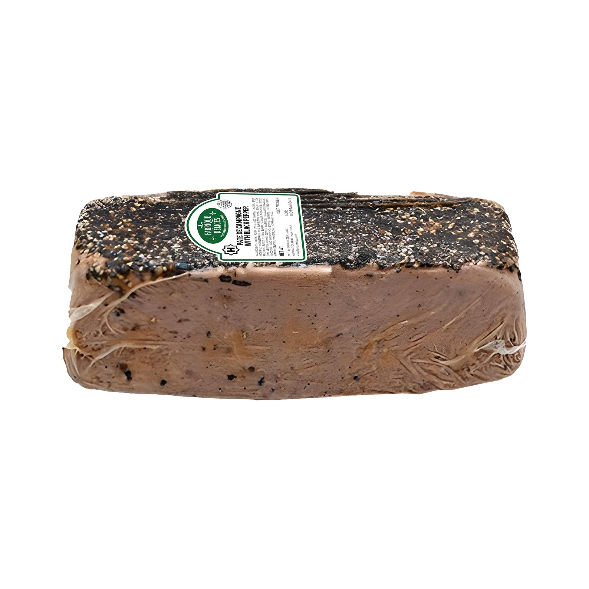 Wholesale Fabrique Delices Pate De Campagne with Black Peppercorns 3.5lb- Bulk
