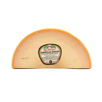 Wholesale Belgioioso American Grana Cheese 1/4 Wheel 18lb- Bulk