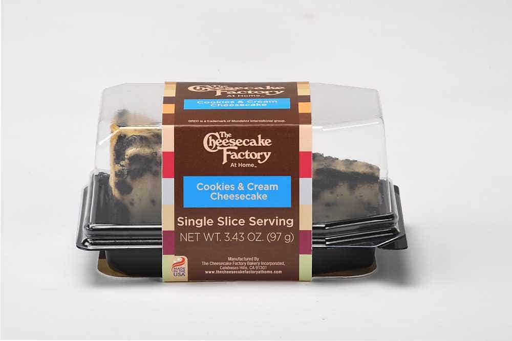 Wholesale Cheesecake Factory Cookies & Cream Cheesecake Slice 3.43 Oz- Bulk