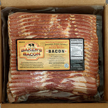 Wholesale Baker's Bacon Antibiotic Free Dry-Cured Double-Smoked Bacon, Sliced 10-12 Ct 15lb- Bulk