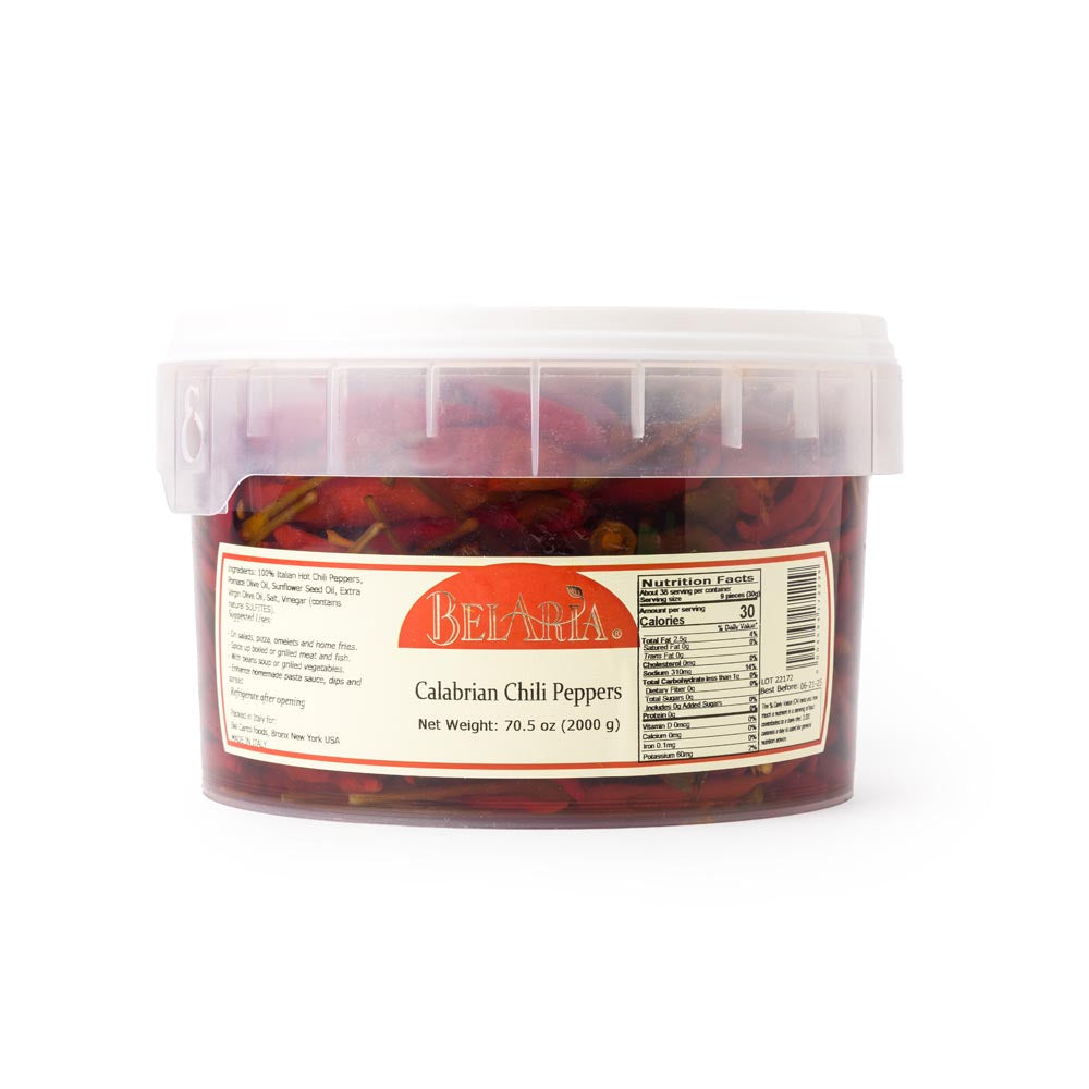 Wholesale BelAria Calabrian Hot Chili Peppers 2kg- Bulk