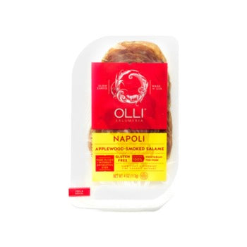 Wholesale Olli Salumeria Applewood Smoke Napoli Salami Sliced 4oz- Bulk