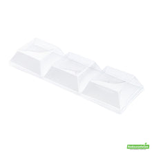 Wholesale Restaurantware Rectangle Clear Plastic Lid - Fits Terzetto Plate - 7" X 2.5" X 1"- Bulk