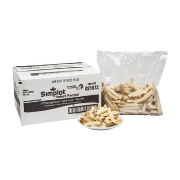 Wholesale Simplot Straight Cut French Fries 1/2" 5lb- Bulk
