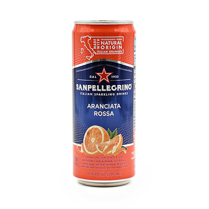 Wholesale San Pellegrino Cans Aranciata Rossa Soda 11.5oz- Bulk
