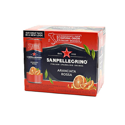 Wholesale San Pellegrino Cans Aranciata Rossa Soda 11.5oz- Bulk