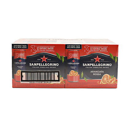 Wholesale San Pellegrino Cans Aranciata Rossa Soda 11.5oz- Bulk