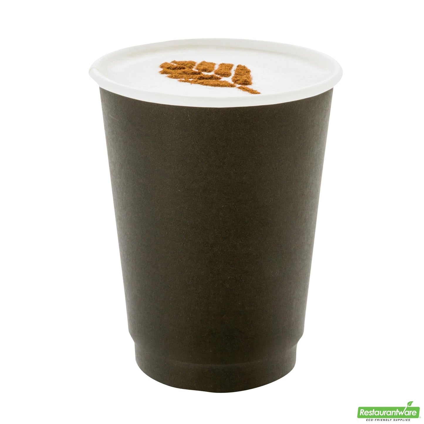 Wholesale Restaurantware 12 Oz Black Paper Coffee Cup - Double Wall - 3 1/2" X 3 1/2" X 4 1/4" - 500 Count Box- Bulk