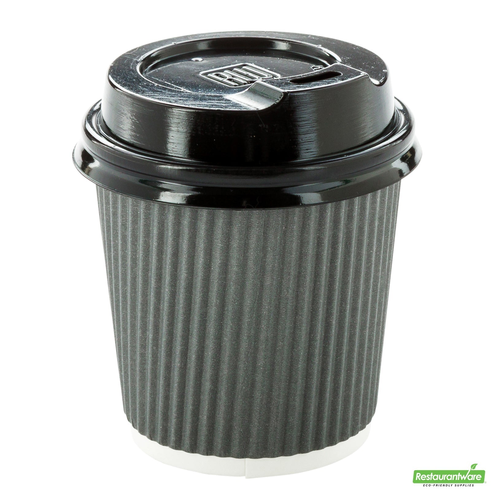 Wholesale Restaurantware Black Plastic Coffee Cup Lid - Fits 4 Oz - 2.5" X 2.5" X 0.6"- Bulk