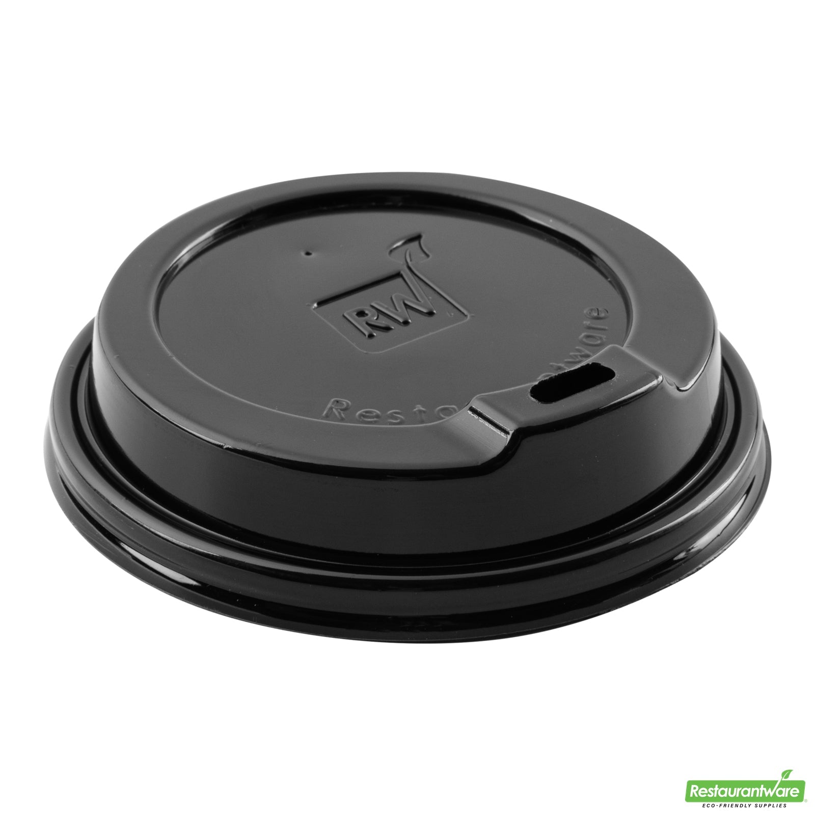 Wholesale Restaurantware Black Plastic Coffee Cup Lid - Fits 8, 12, 16 and 20 Oz- Bulk